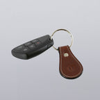 Bell-Shaped Leather Keychain