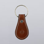 Bell-Shaped Leather Keychain