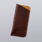 Bison Leather Eyeglass Case