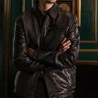Glenwood Leather Driving Jacket | Vintage Black