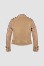 JAWS 3.0 SAND LEATHER JACKET TALL