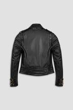 Jaws 3.0 Brushed Gold Hardware Leather Jacket