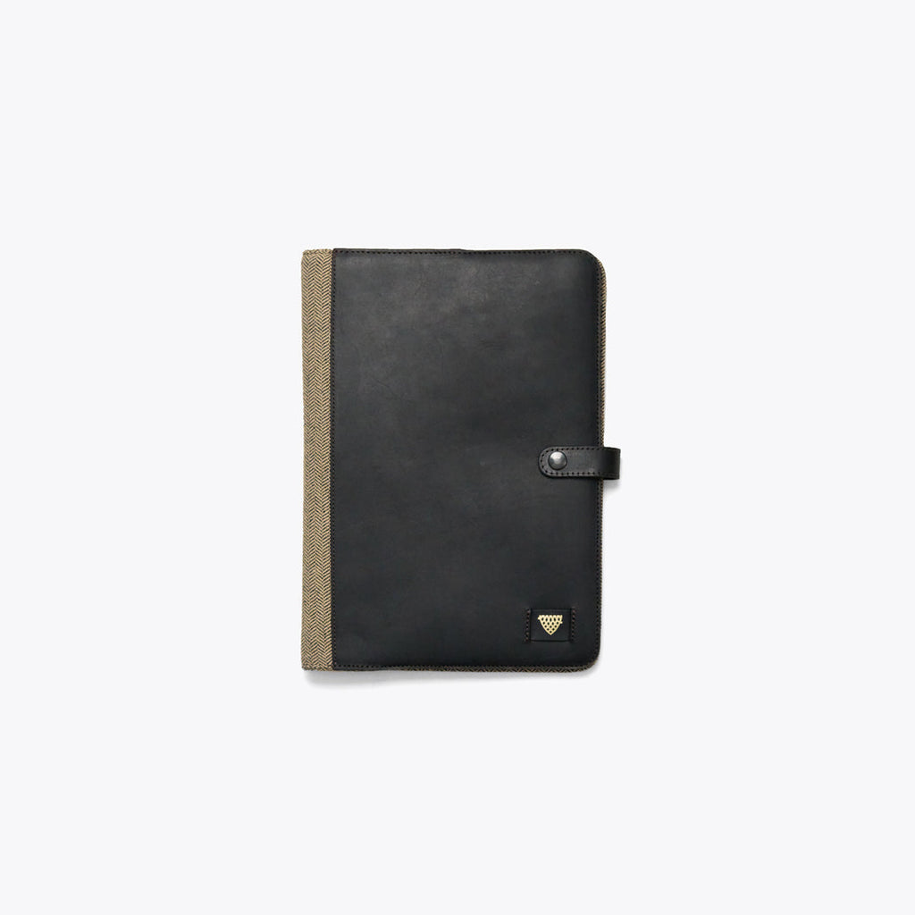 Limited Edition Jefferson Leather Travel Portfolio | Black