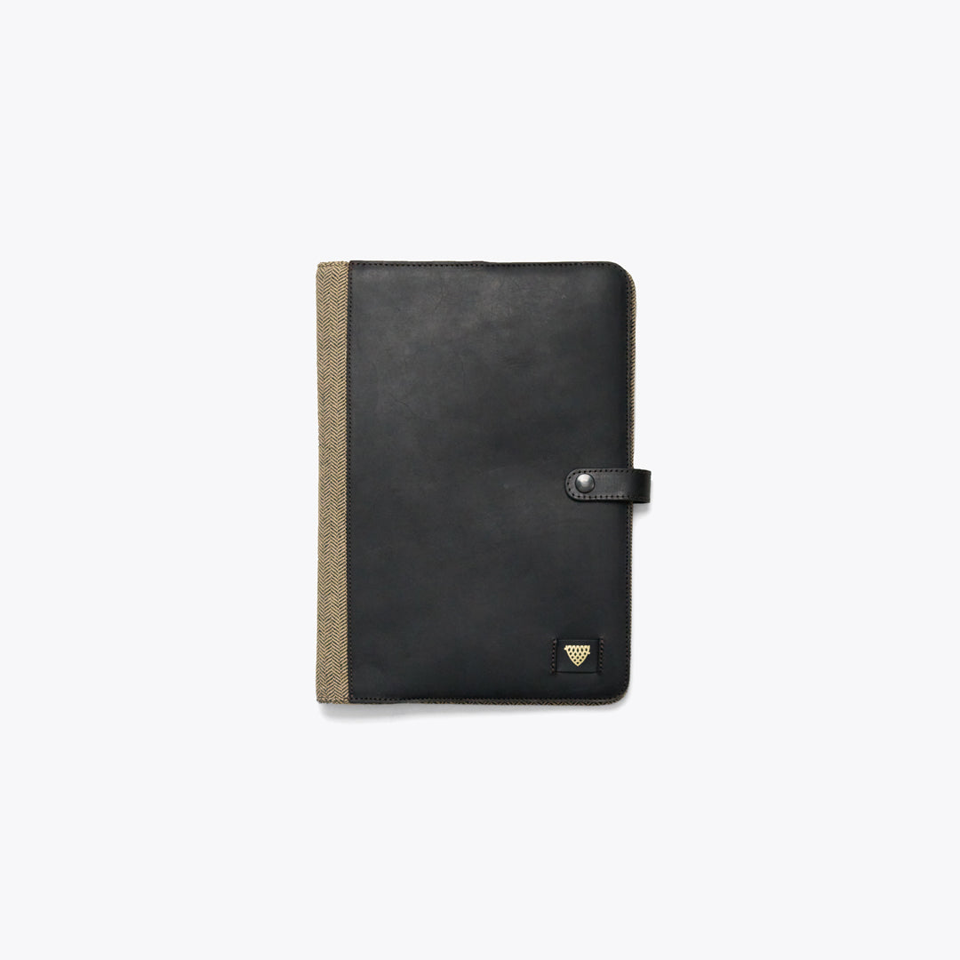 Limited Edition Jefferson Leather Travel Portfolio | Black