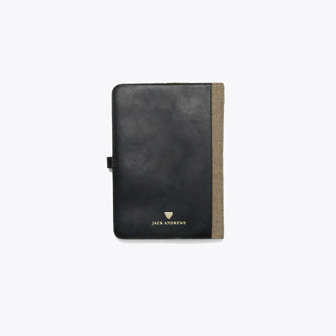 Limited Edition Jefferson Leather Travel Portfolio | Black