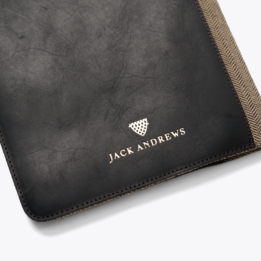 Limited Edition Jefferson Leather Travel Portfolio | Black