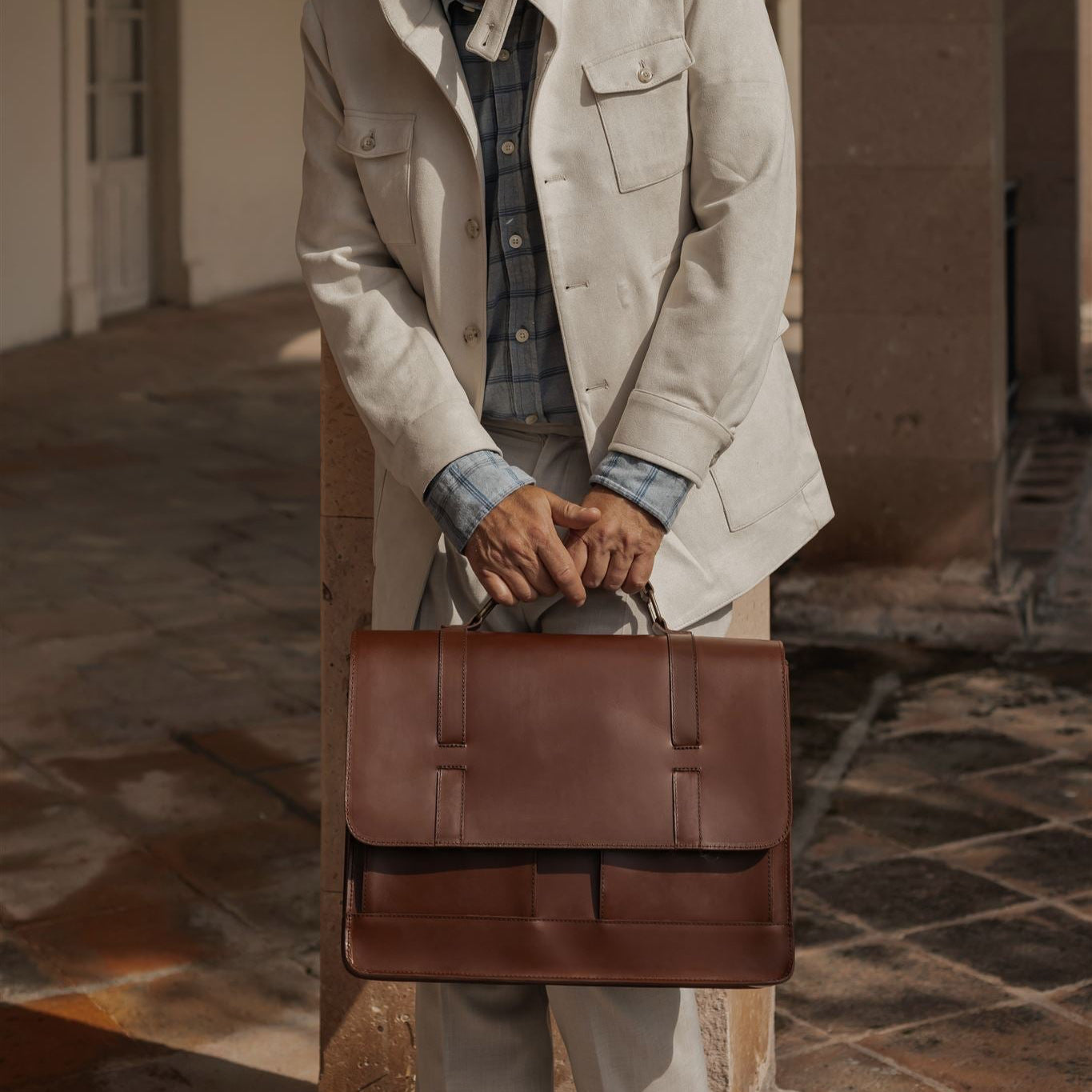 Jefferson Messenger Bag | Mahogany