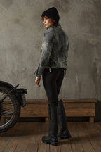 Kay Michaels 2.0: Storm Grey Leather Jacket (Woman)
