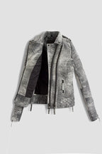 Kay Michaels 2.0: Storm Grey Leather Jacket (Woman)