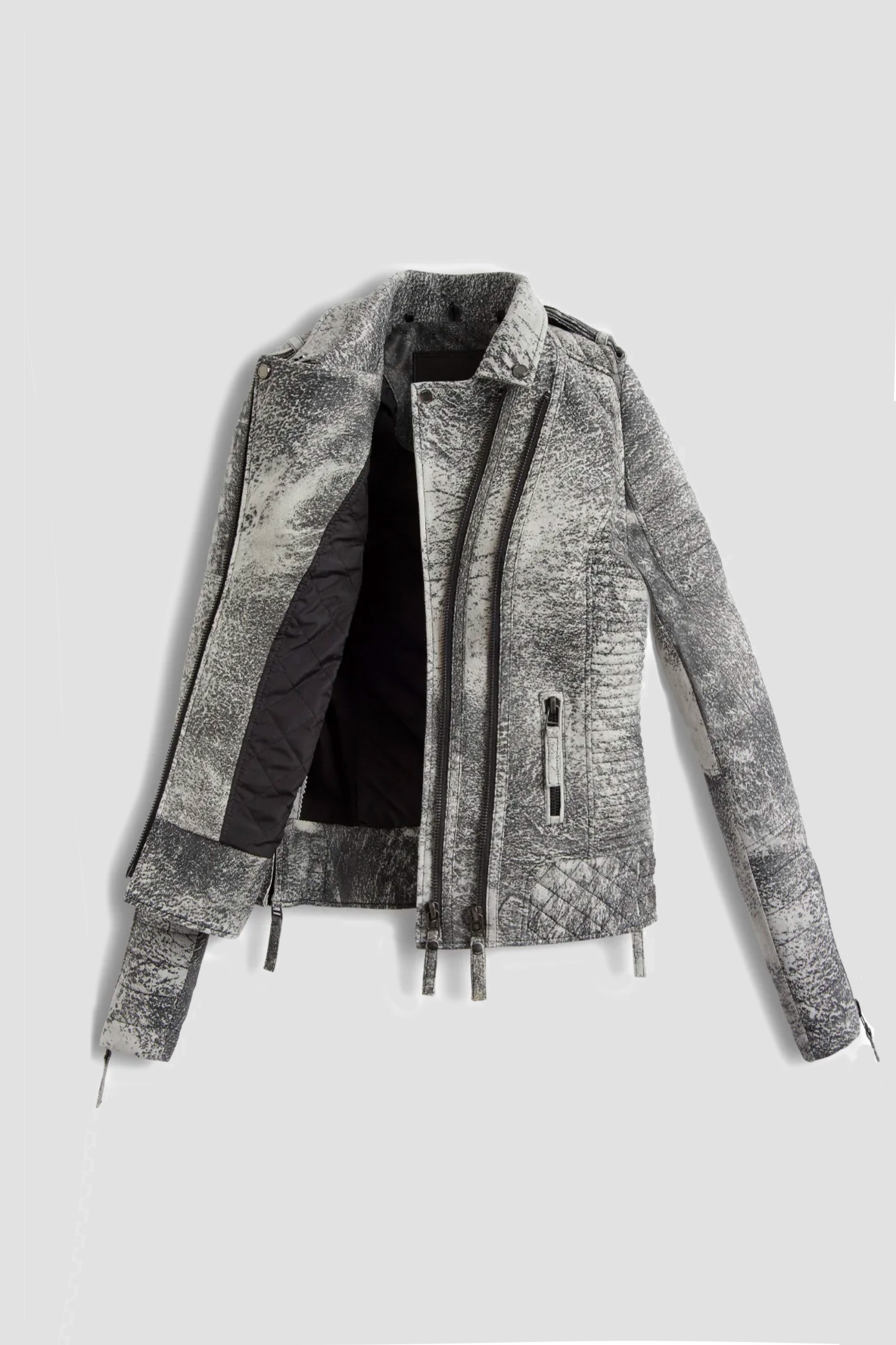 Kay Michaels 2.0: Storm Grey Leather Jacket (Woman)