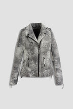 Kay Michaels 2.0: Storm Grey Leather Jacket (Woman)