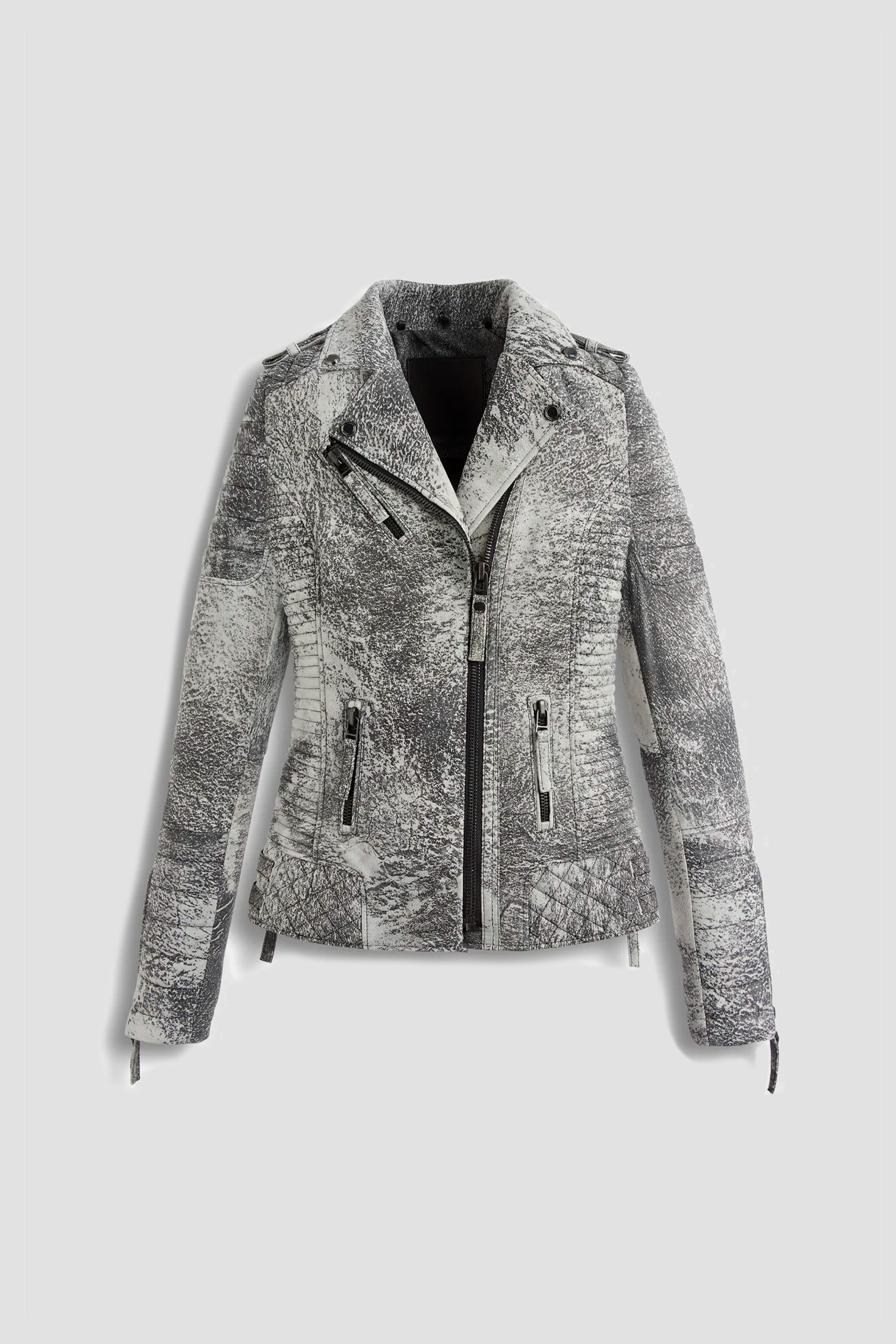 Kay Michaels 2.0: Storm Grey Leather Jacket (Woman)