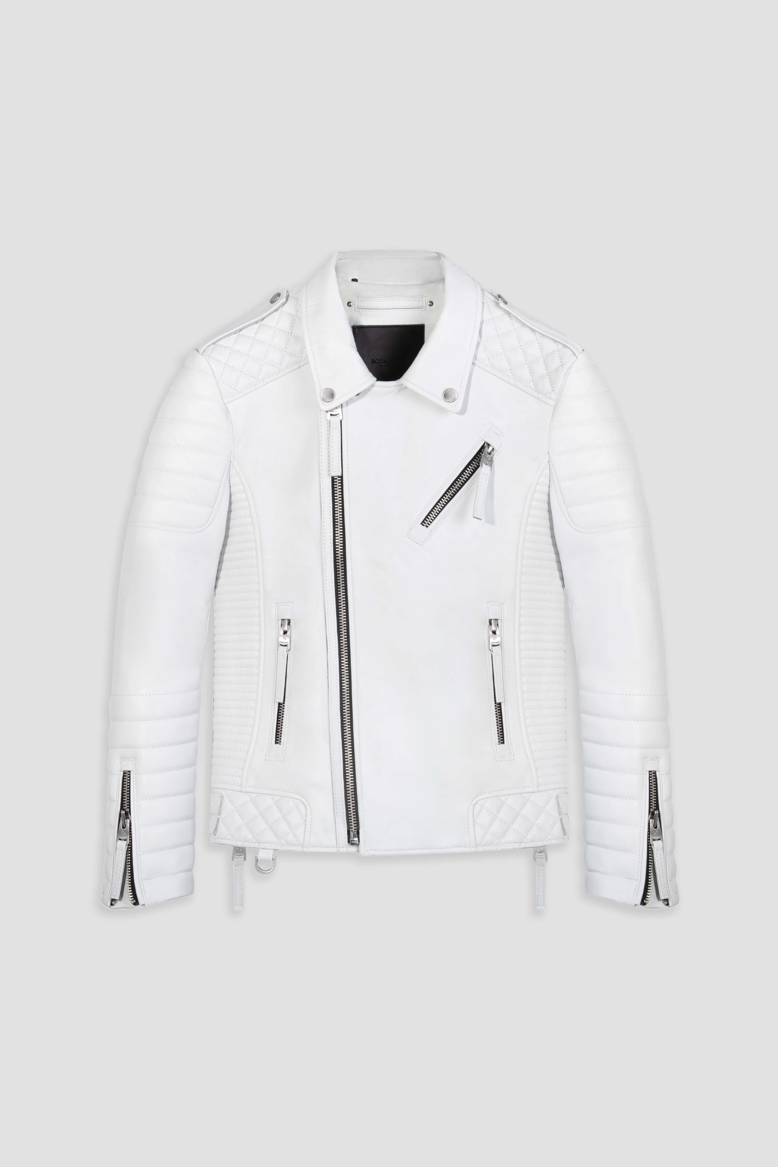 Kay Michaels 3.0: Skull White Leather Jacket (Man)