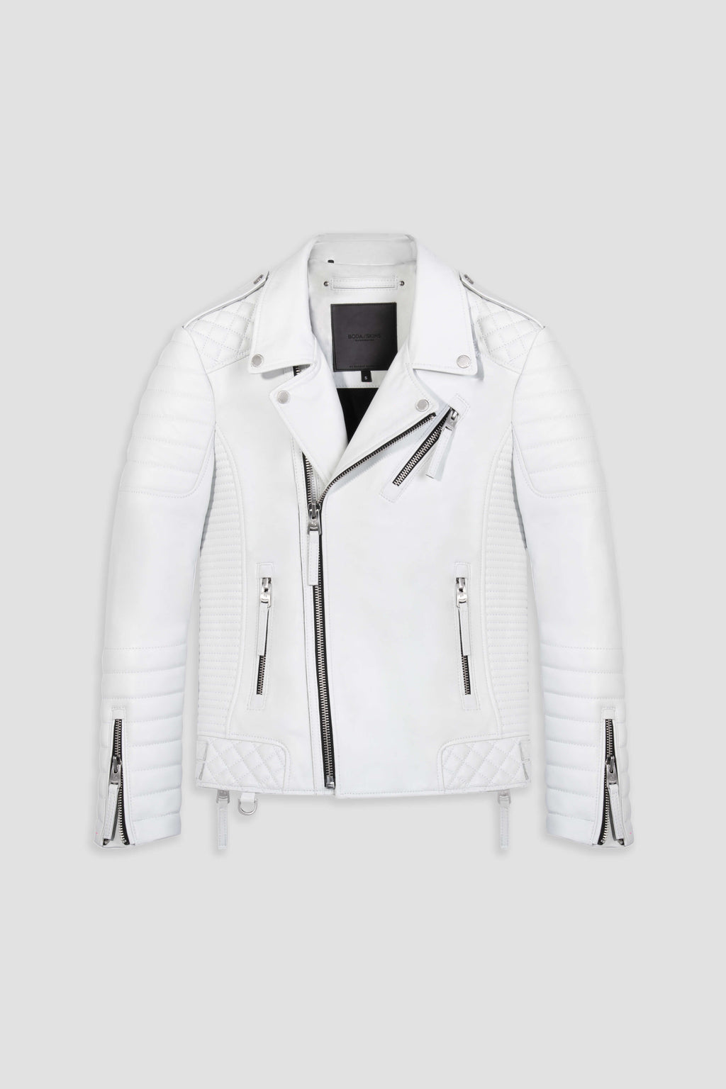 Kay Michaels 3.0: Skull White Leather Jacket (Man)