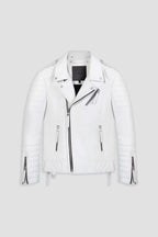 Kay Michaels 3.0: Skull White Leather Jacket (Man)