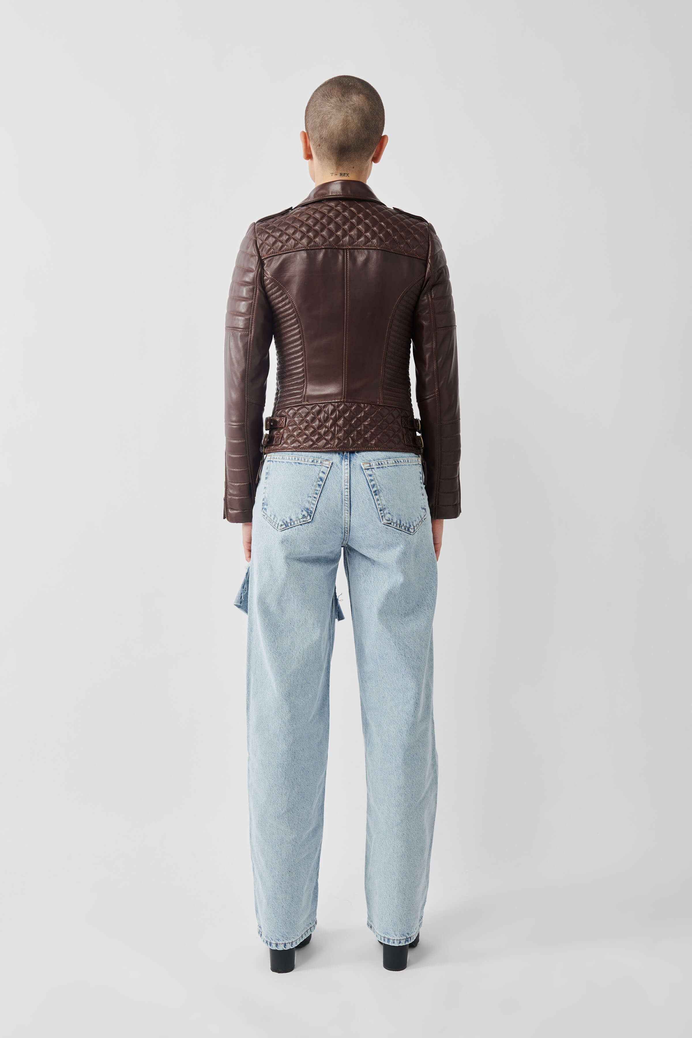Kay Michaels 3.0: Antique Brown Leather Jacket (Woman)