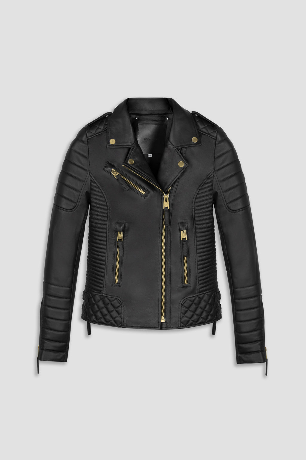 Kay Michaels 3.0 Gold Hardware Leather Jacket (Woman)