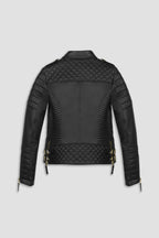 Kay Michaels 3.0 Gold Hardware Leather Jacket (Woman)