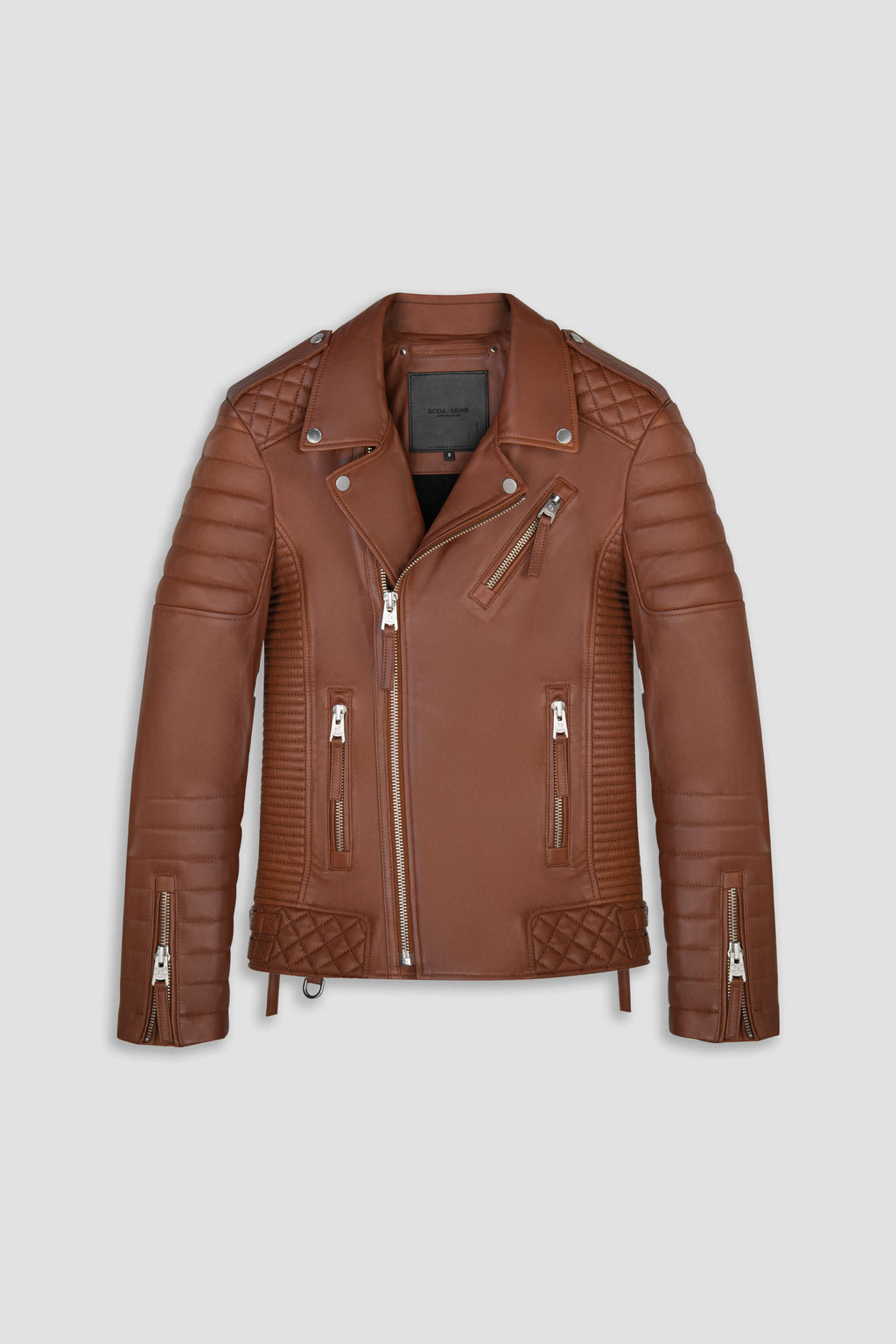 Kay Michaels 3.0 Tall: Retro Brown Leather Jacket (Man)