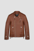 Kay Michaels 3.0 Tall: Retro Brown Leather Jacket (Man)
