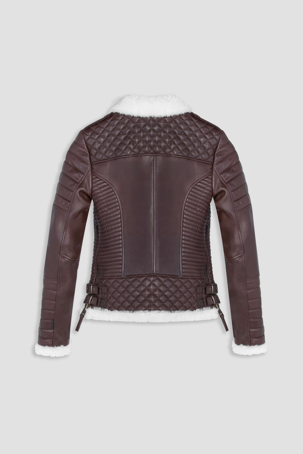 Kay Michaels 3.0: Antique Brown Shearling Jacket (Woman)