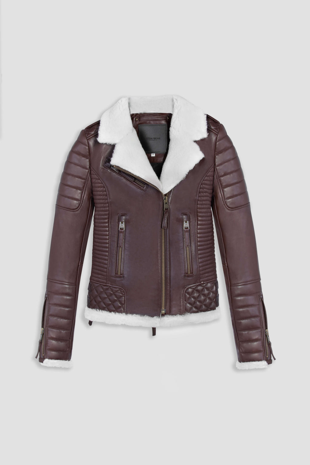 Kay Michaels 3.0: Antique Brown Shearling Jacket (Woman)