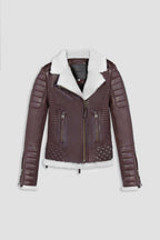 Kay Michaels 3.0: Antique Brown Shearling Jacket (Woman)