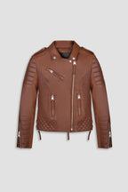 Kay Michaels 3.0: Retro Brown Leather Jacket (Woman)