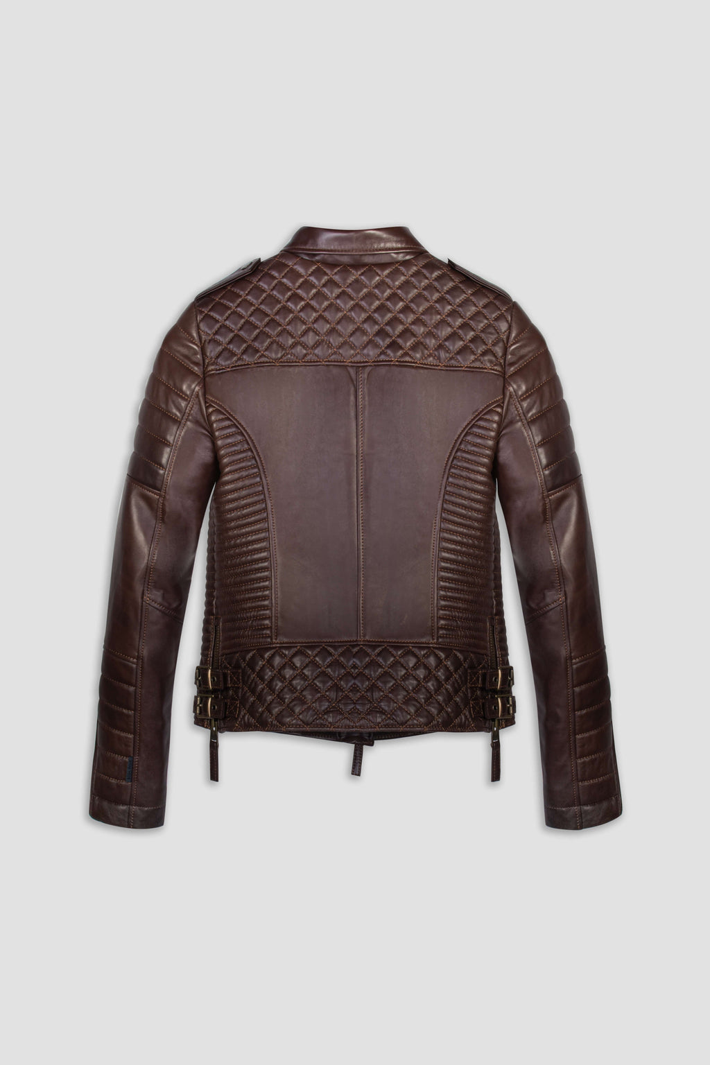 Kay Michaels 3.0: Antique Brown Leather Jacket (Woman)
