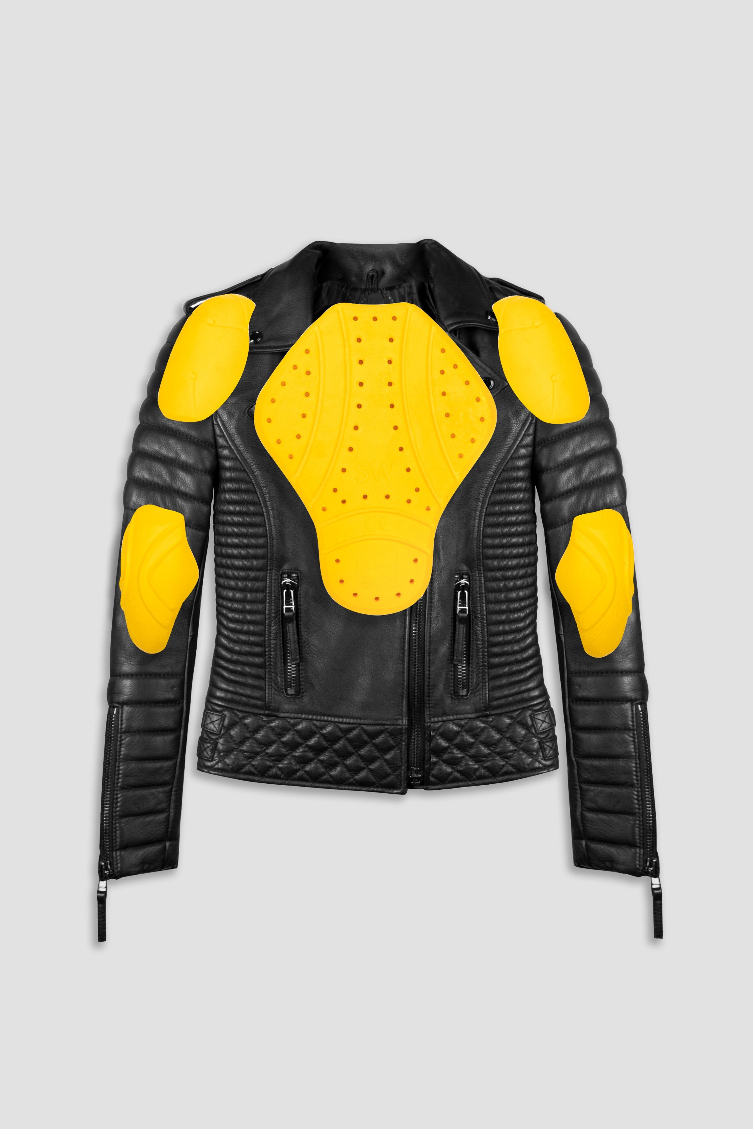 Kay Michaels: Biker Protection Leather Jacket (Woman)