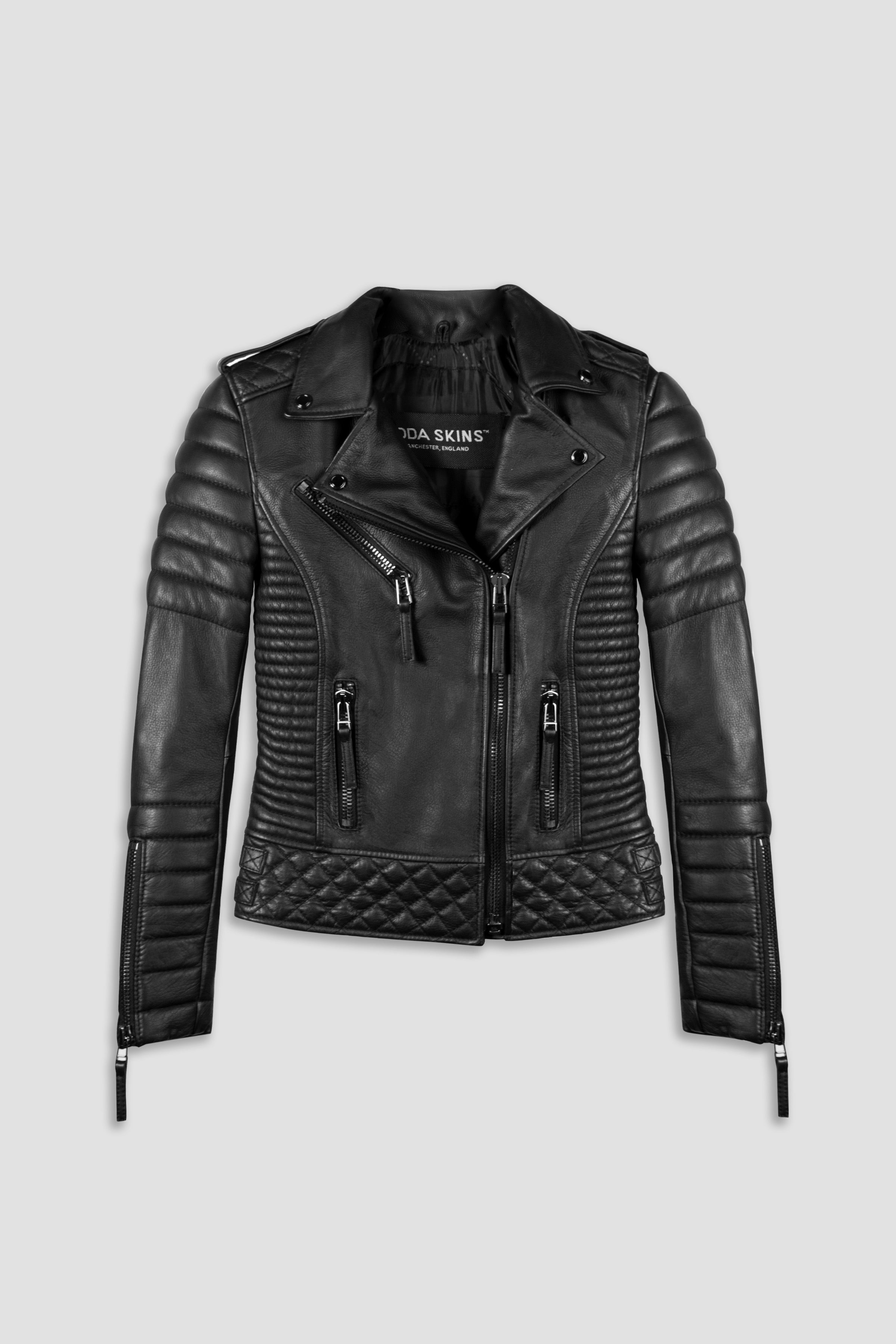 Kay Michaels: Biker Protection Leather Jacket (Woman)