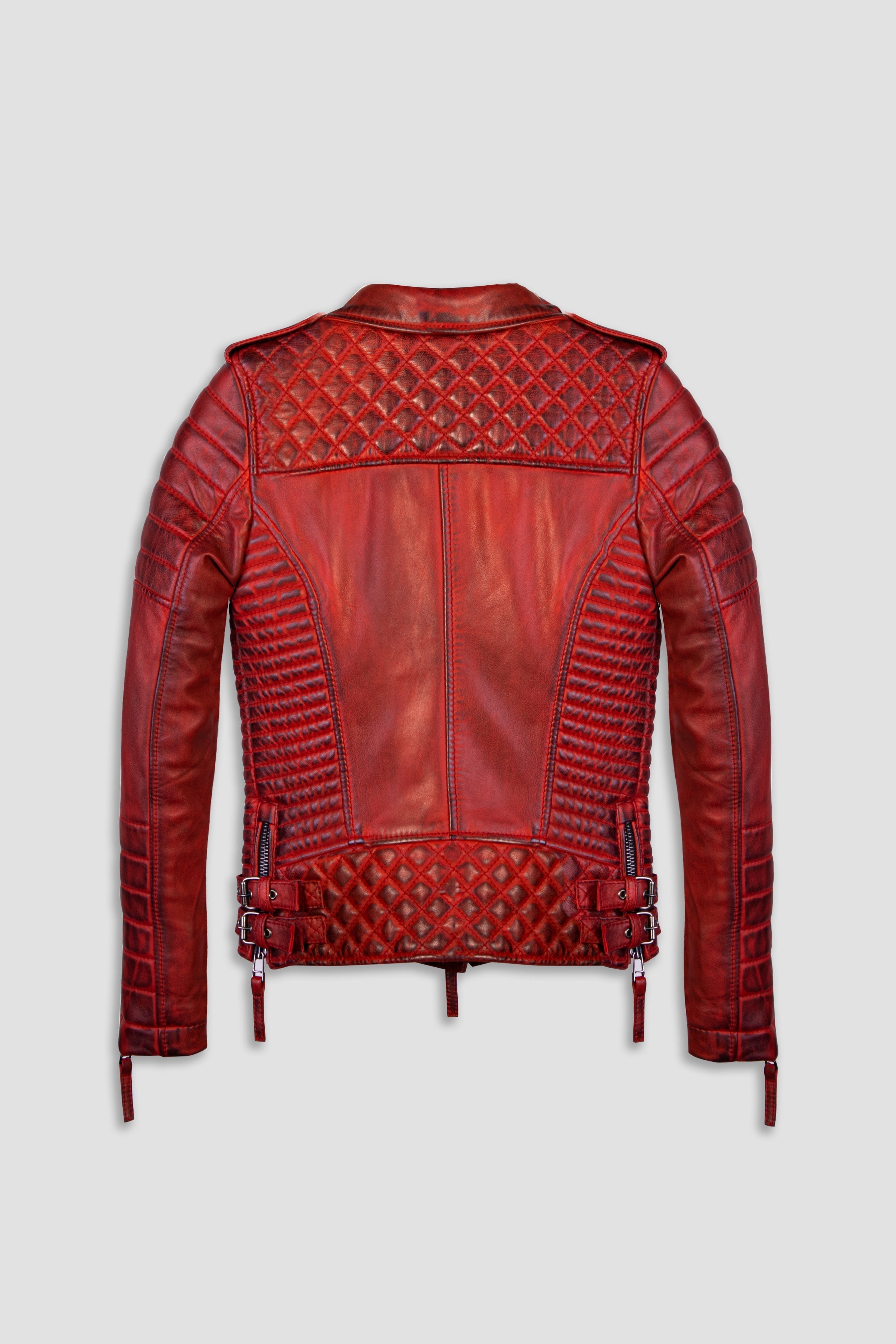 Kay Michaels 2.0: Burnt Red Leather Jacket (Woman)
