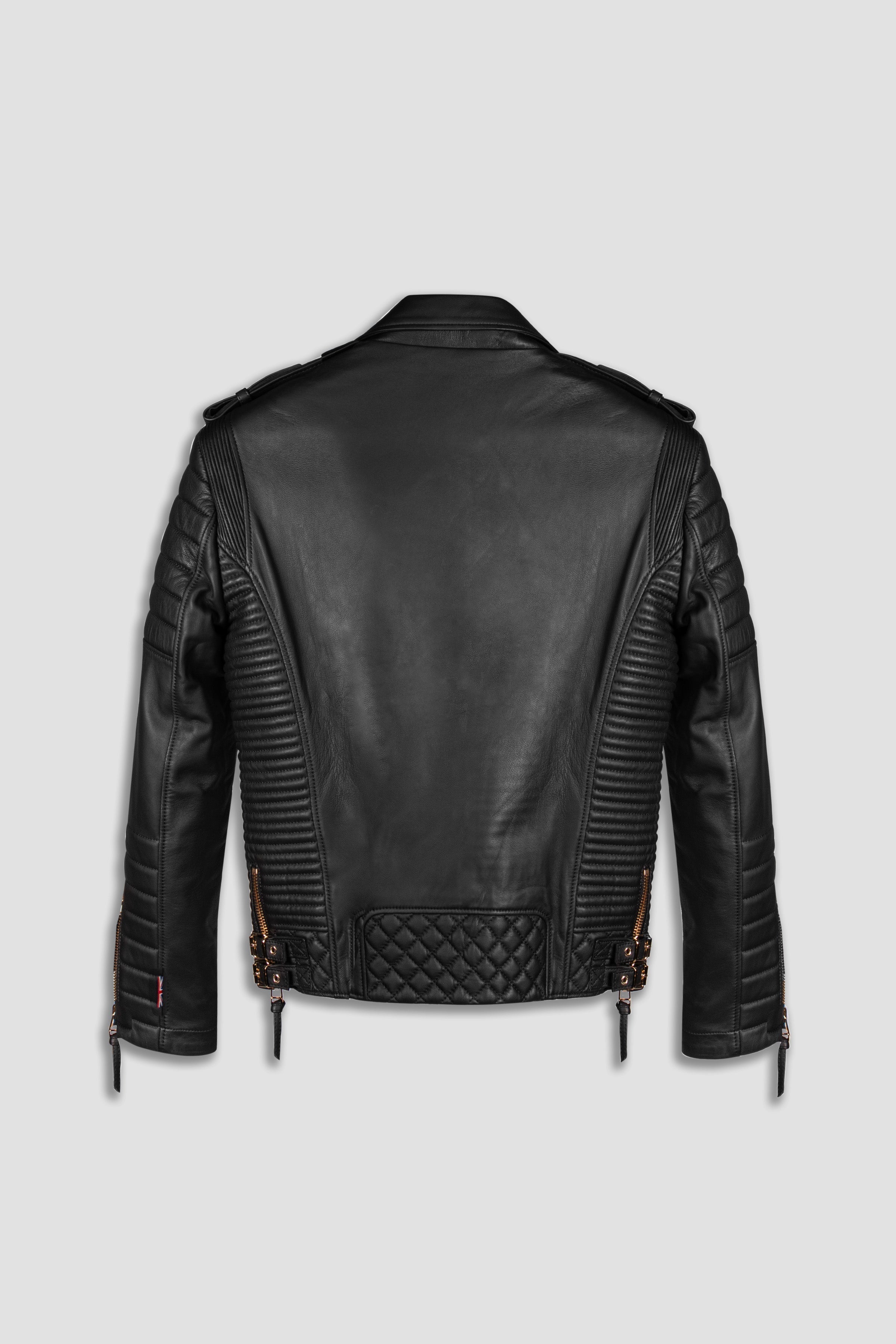 Kay Michaels 2.0 Leather Jacket Gold Hardware Tall (Man)