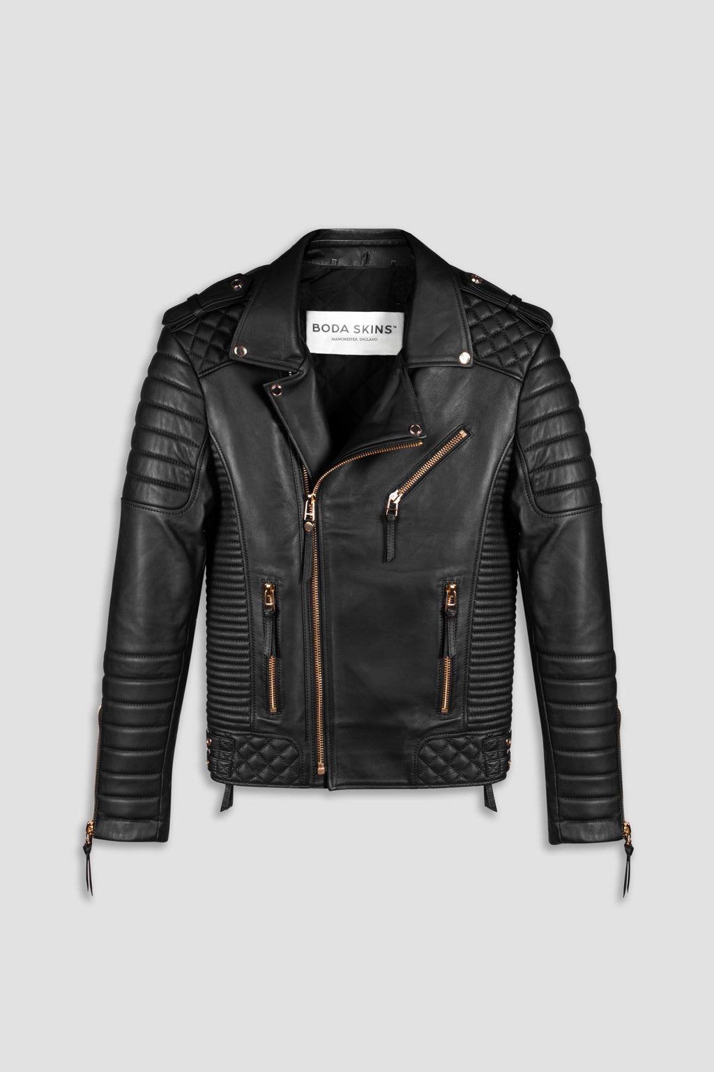 Kay Michaels 2.0 Leather Jacket Gold Hardware Tall (Man)