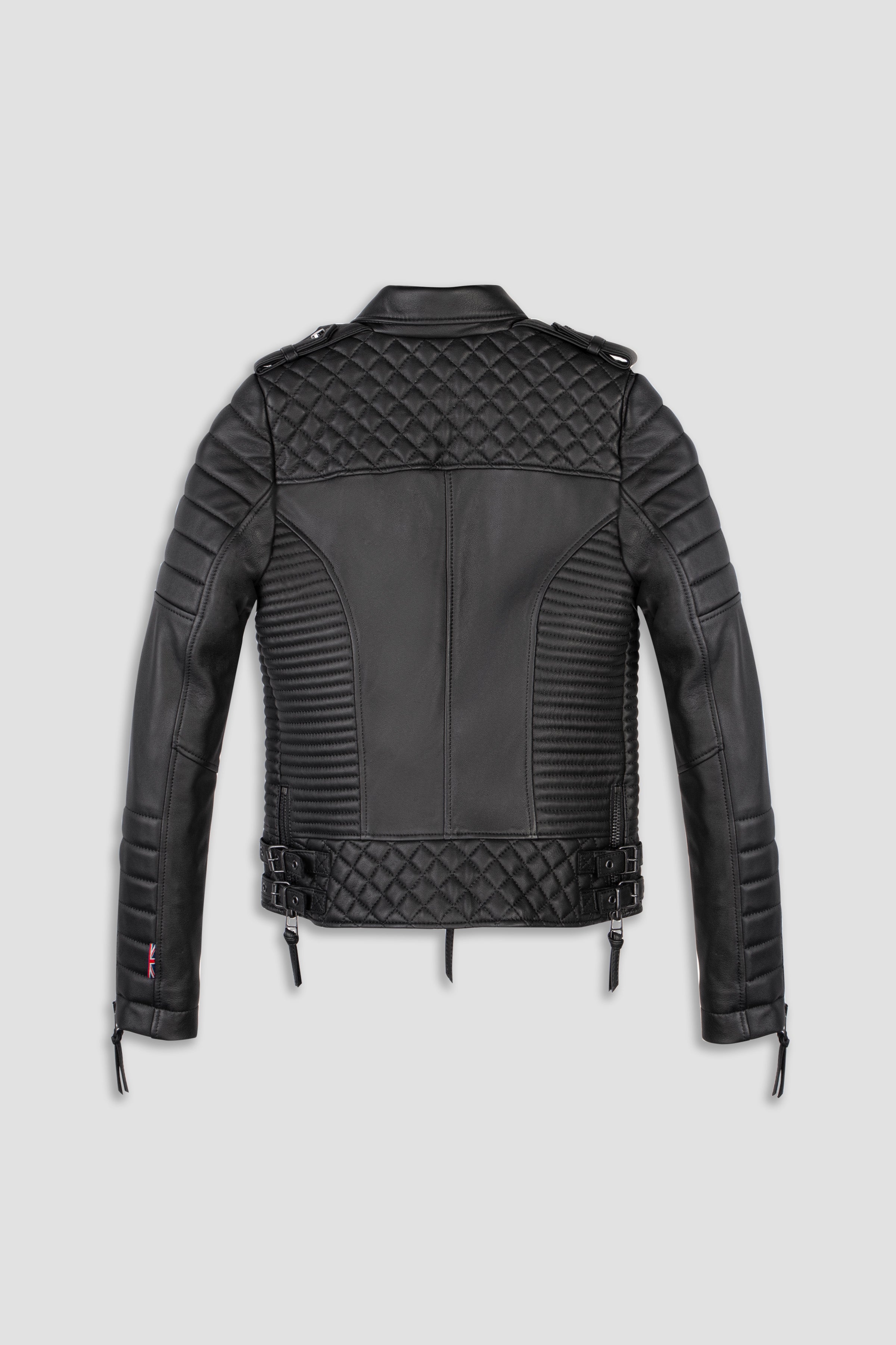 Kay Michaels 2.0 Leather Jacket Gun Metal Hardware (Woman)