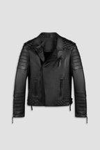 Kay Michaels 3.0 Tall: Matte Black Hardware Leather Jacket (Man)