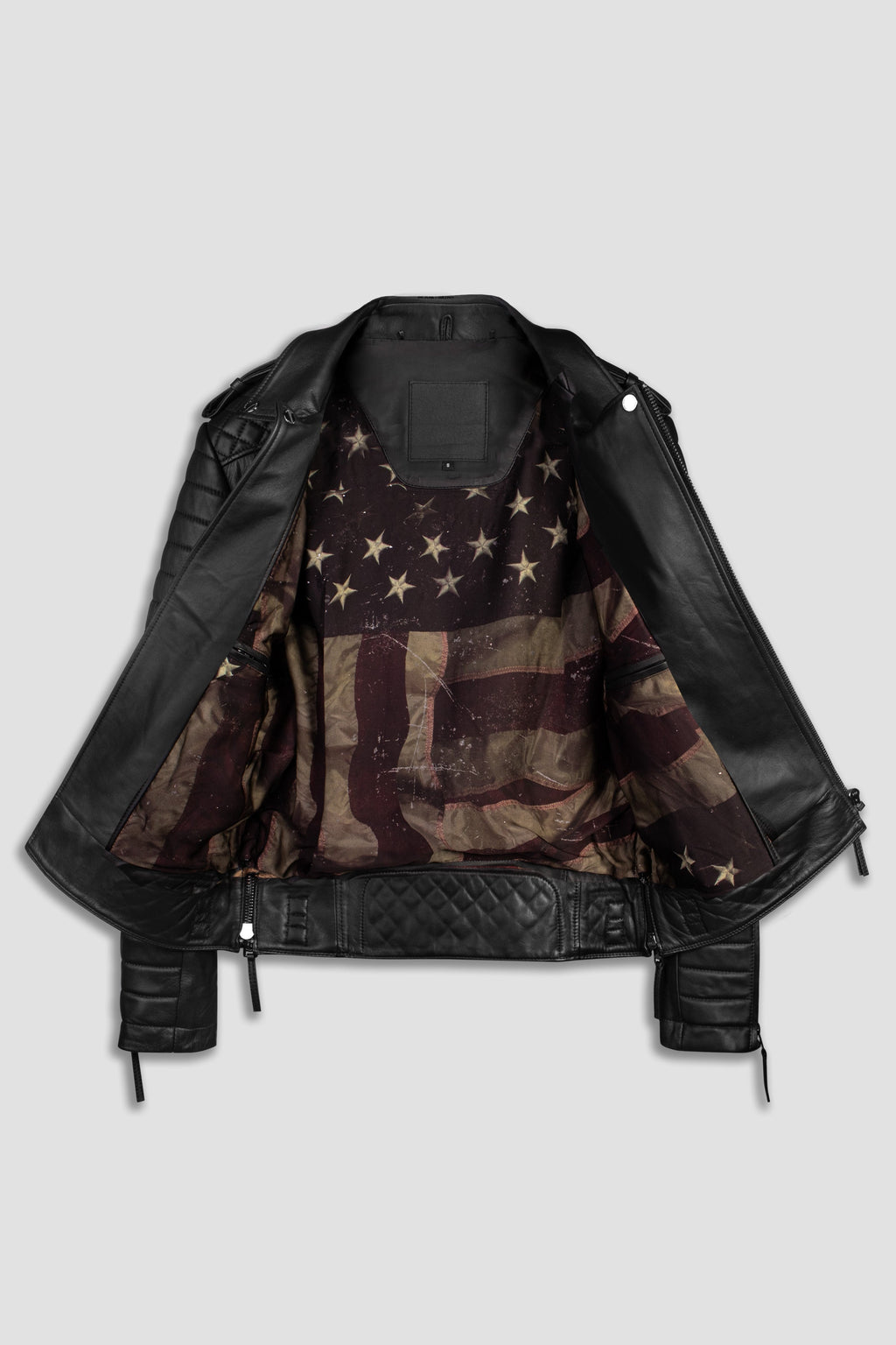 Kay Michaels Tall: Old Glory Leather Jacket (Man)