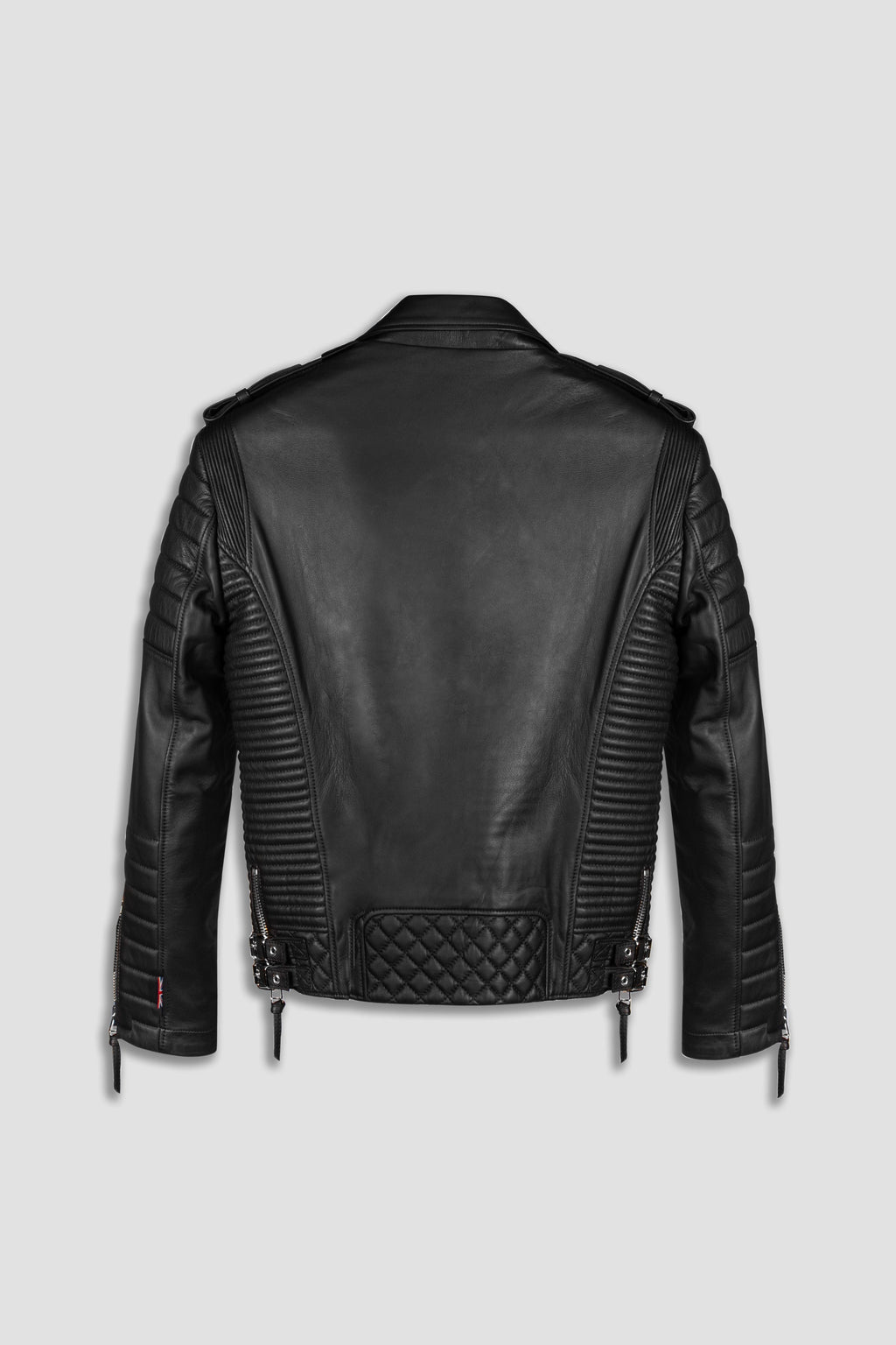 Kay Michaels 2.0 Leather Biker Jacket Platinum Hardware Tall (Man)
