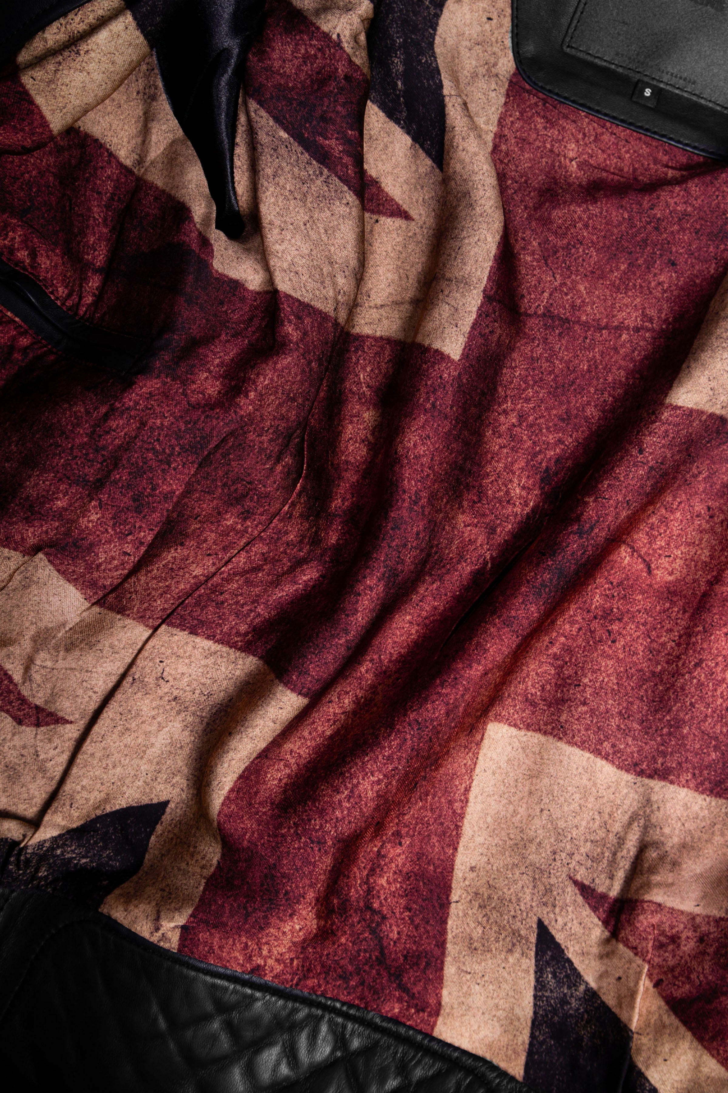 Kay Michaels Tall: Union Jack Leather Jacket  (Woman)