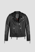 Kay Michaels Tall: Union Jack Leather Jacket  (Woman)