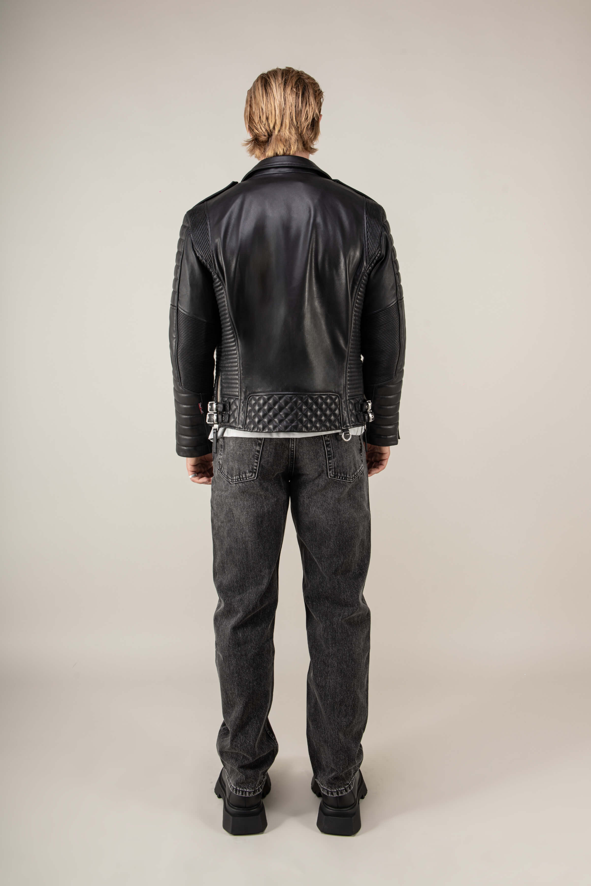 Kay Michaels: V Fit Leather Jacket Tall