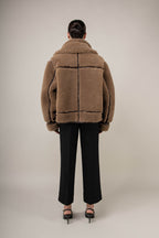 Kodiak Brown Shearling Jacket (Woman)