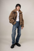 Kodiak Brown Shearling Jacket (Man)