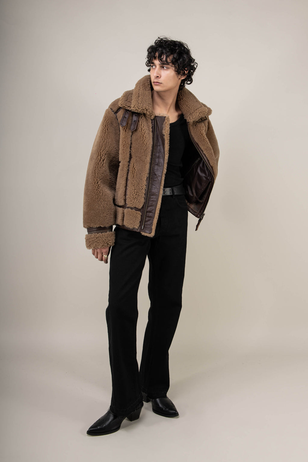 Kodiak Brown Shearling Jacket (Man)