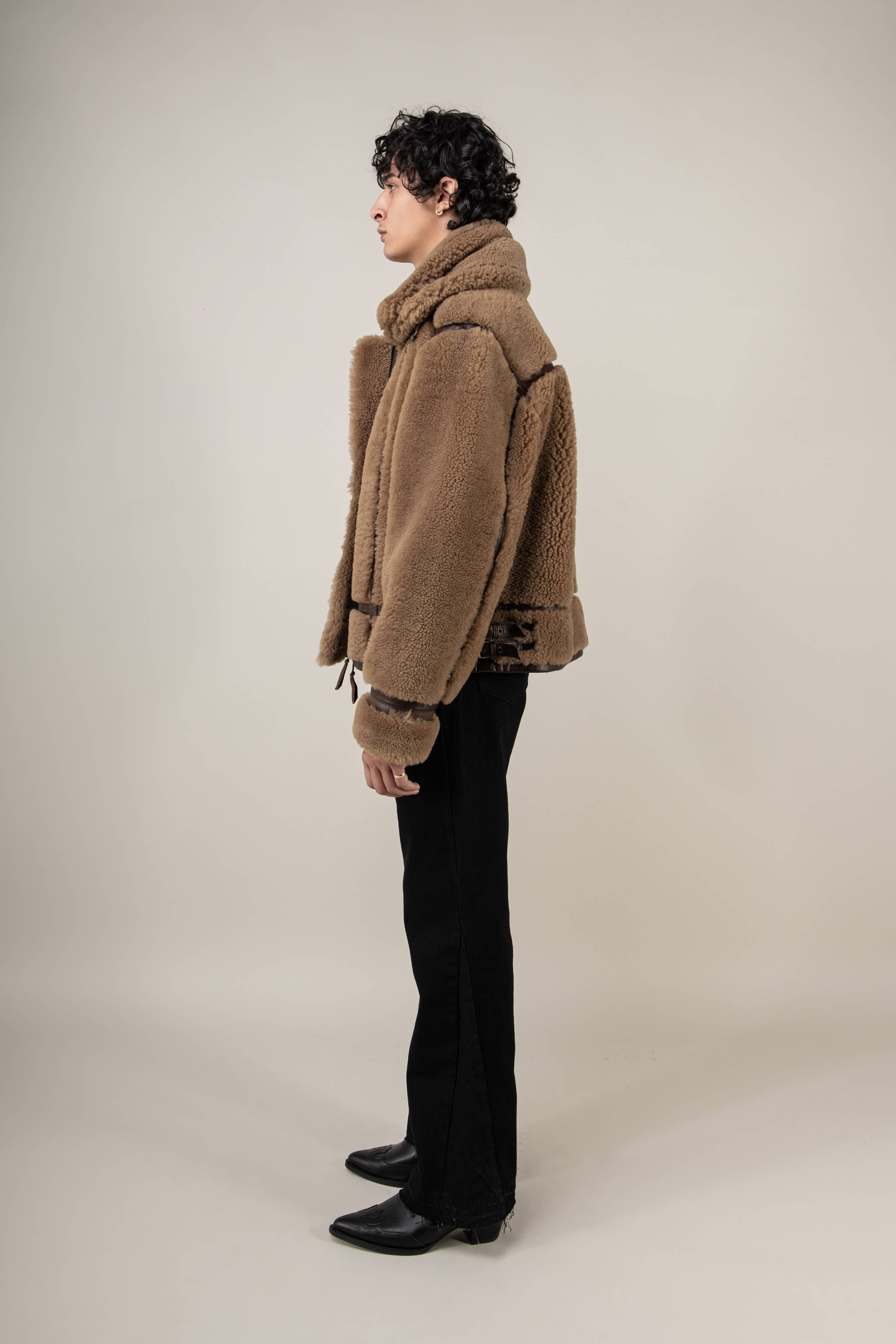 Kodiak Brown Shearling Jacket (Man)