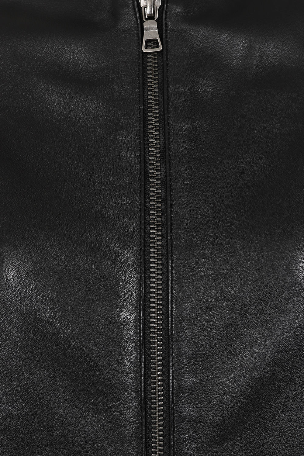 Women's Classic Nappa Leather Jacket Black Cream - SARAH
