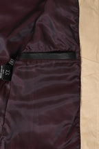 Women's Classic Nappa Leather Jacket Black Cream - SARAH