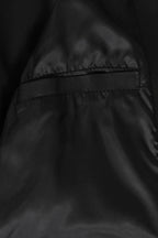 TINA Women's 3/4 Classic Genuine Nappa Leather Coat - Black