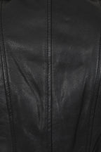 Women's Soft Black Leather Biker Jacket - Emma YKK Zip