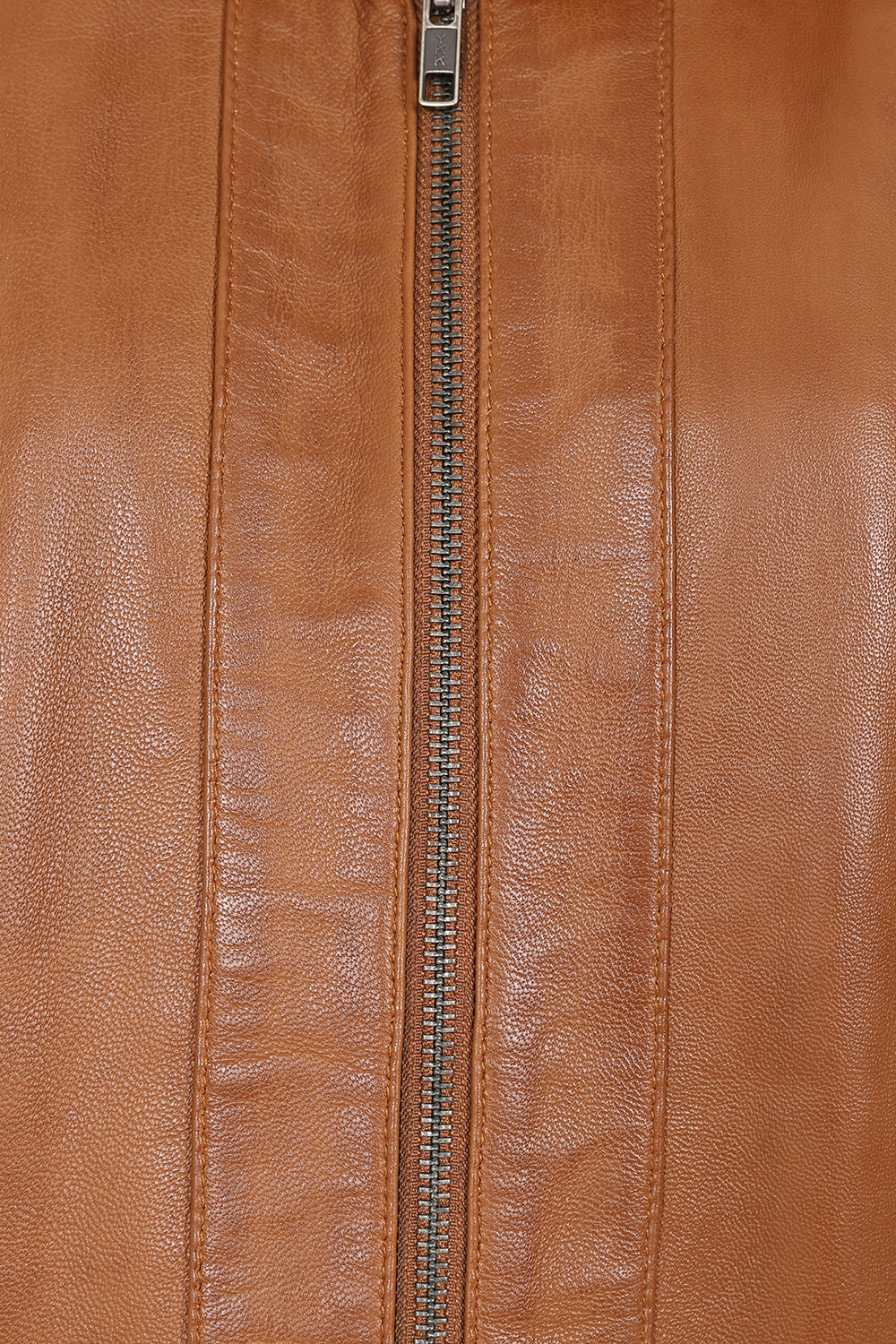 DEBBIE Classic Nappa Leather Jacket - Women's Tan Real Leather